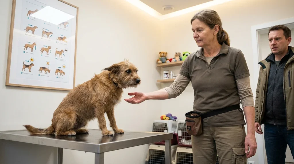 Behawiorysta bada psa klinika