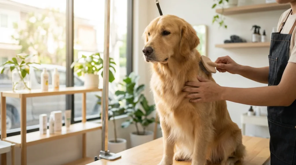 Grooming zloty retriever salon